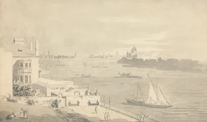 Blick auf London vom Richmond House, Whitehall